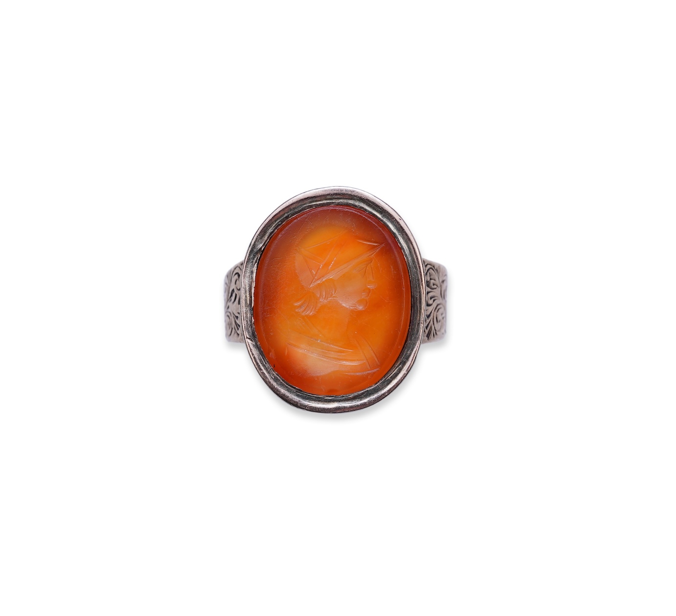 A carnelian intaglio ring, late 19th/early 20th century